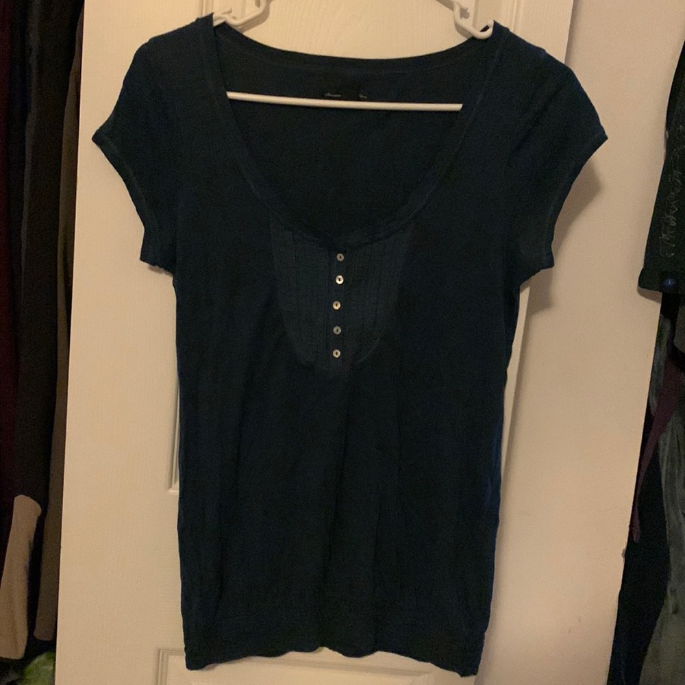 American Eagle Henley Tee